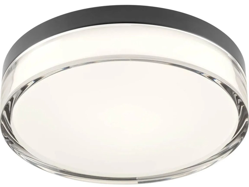 Redo 01-3735 - LED Stropné svietidlo FRISBI LED/12W/230V 3000/4000K IP44 čierna UN1723