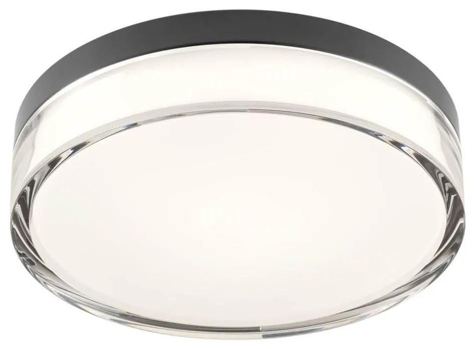Redo 01-3735 - LED Stropné svietidlo FRISBI LED/12W/230V 3000/4000K IP44 čierna