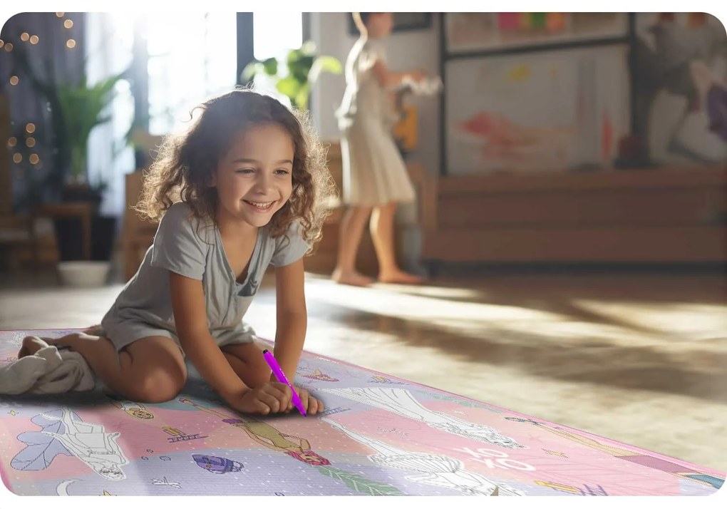 Rolovaná penová podložka na vyfarbovanie 120 x 90 x 0,3 cm Ricokids RK-344