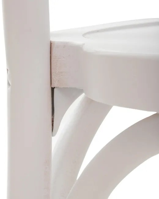 Jedálenská stolička DREV biela 875736