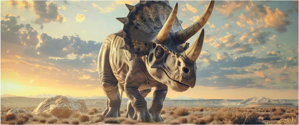 Obraz - Triceratops (120x50 cm)