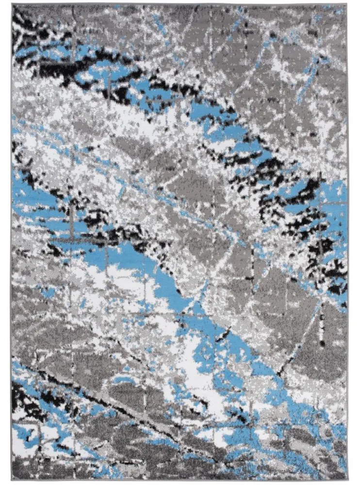 Kusový koberec PP Kevis šedomodrý 200x300cm