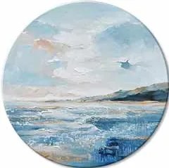 Okrúhly maľovaný obraz Hlbiny Pokoja