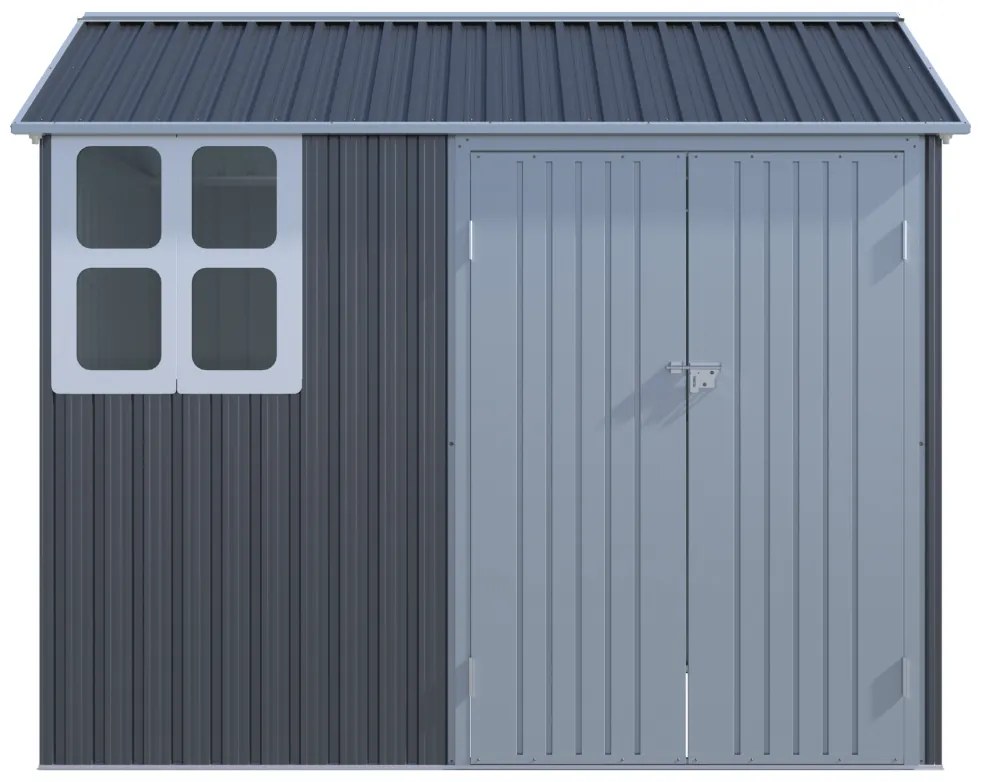 Záhradný domček BestBerg ZCH-4AB / 4,5 m² / 259 x 172 x 222 cm / sivá/biela