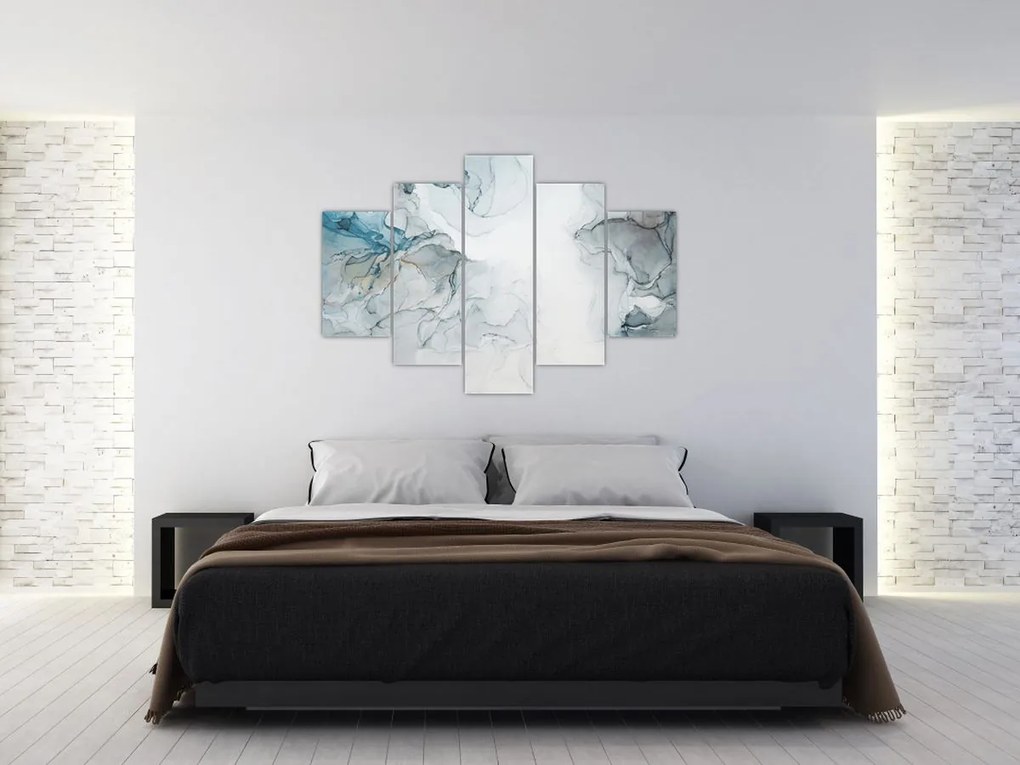Obraz - Modrý mramor (150x105 cm)