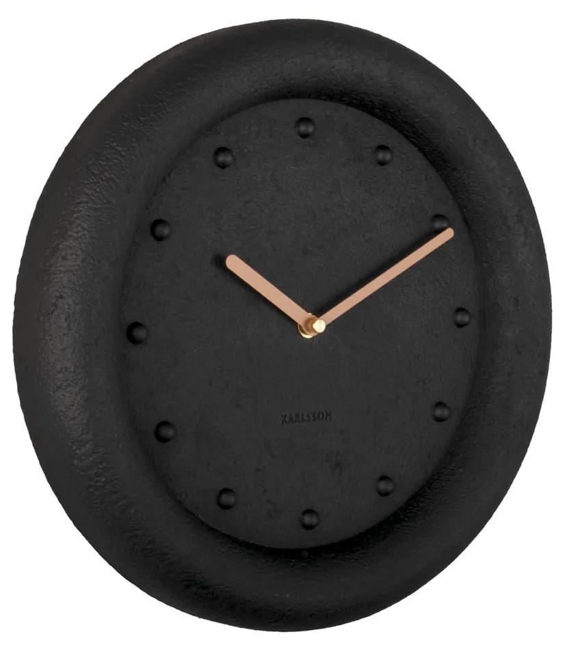 Nástenné hodiny Petra- Karlsson KA5717, čierna 30cm