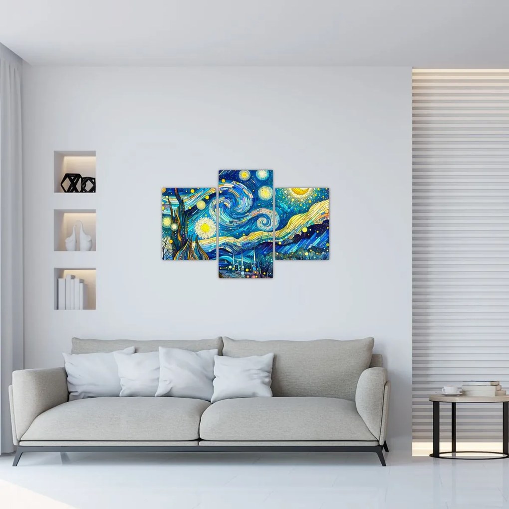 Obraz – Mozaika hviezdnej noci (90x60 cm)