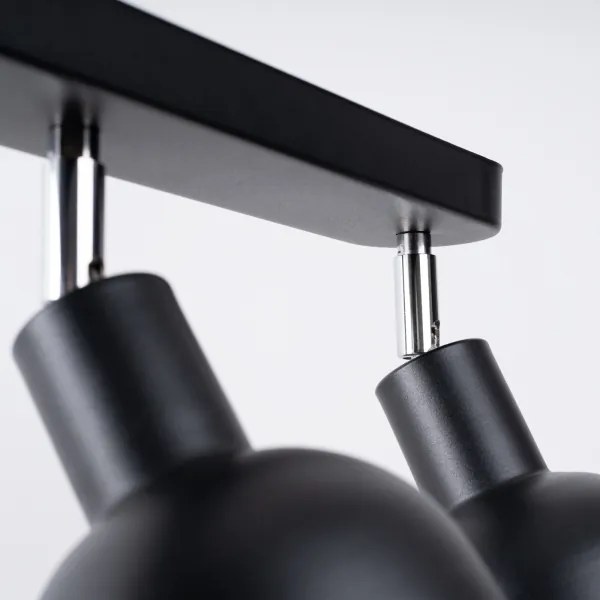 Sollux SL.1318 - Bodové svietidlo ELBA 3xE27/15W/230V čierna