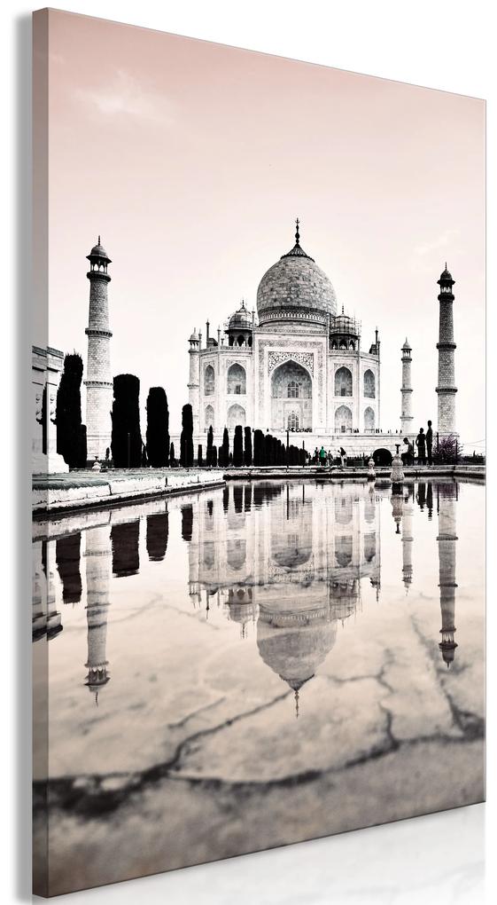 Artgeist Obraz - Taj Mahal (1 Part) Vertical Veľkosť: 40x60, Verzia: Na talianskom plátne