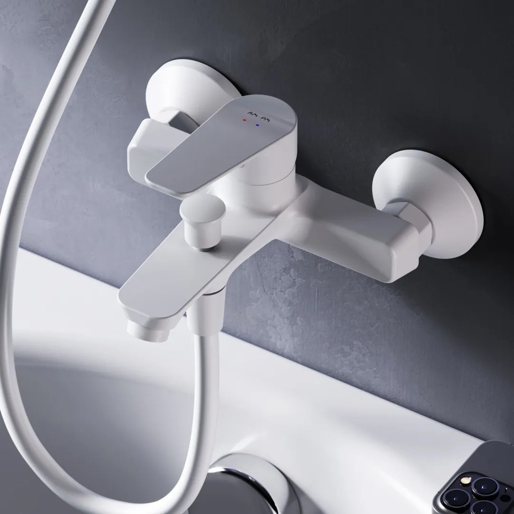 Vaňová a sprchová batéria AM.PM Hit FTA10033 jednopáková, biela