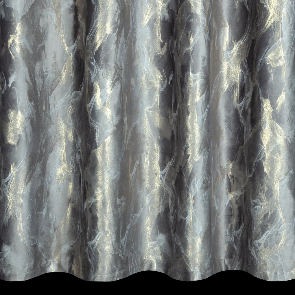 ZATEMŇOVACÍ ZÁVES NA KRÚŽKOCH MELODY 140X250 CM SIVÁ