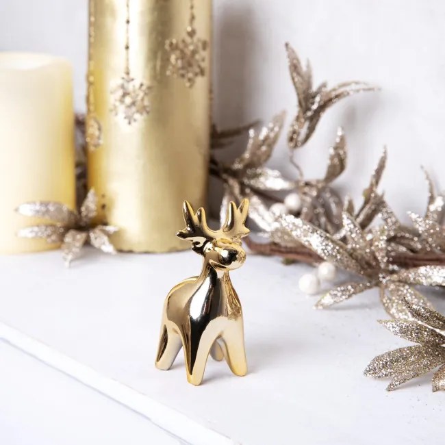 Vianočná dekorácia DARIAN zlatý sob 982716