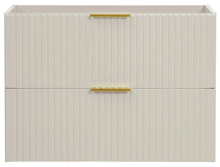 Závesná skrinka Adele Cashmere Sky so zápustným umývadlom 120 cm kašmír/biela