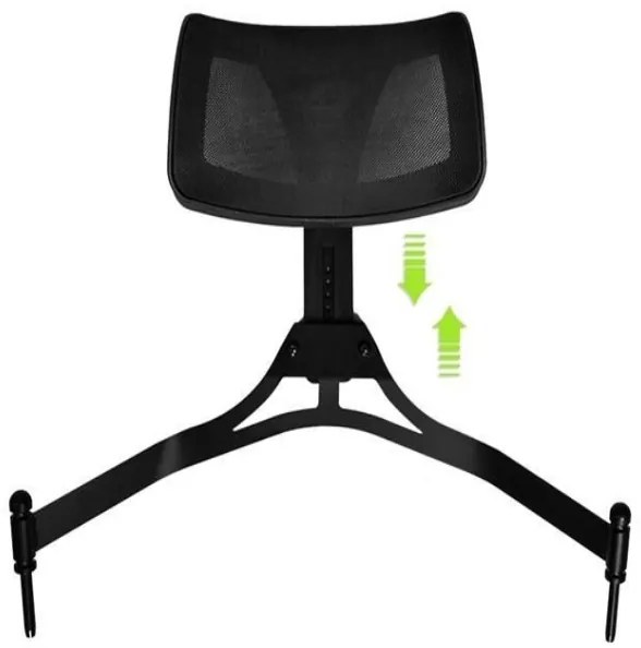 Duralová skladacia kozmetická stolička s opierkou hlavy čierna 9957