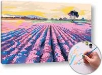 Maľovanie podľa čísel LEVANDUĽOVÉ POLE