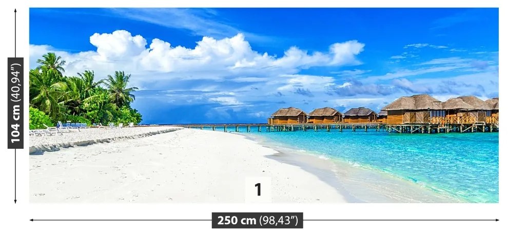 Fototapeta Vliesová Maledivy 152x104 cm