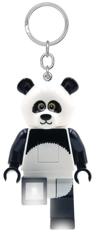 Čierno-biela kľúčenka so svietidlom Iconic Panda – LEGO®