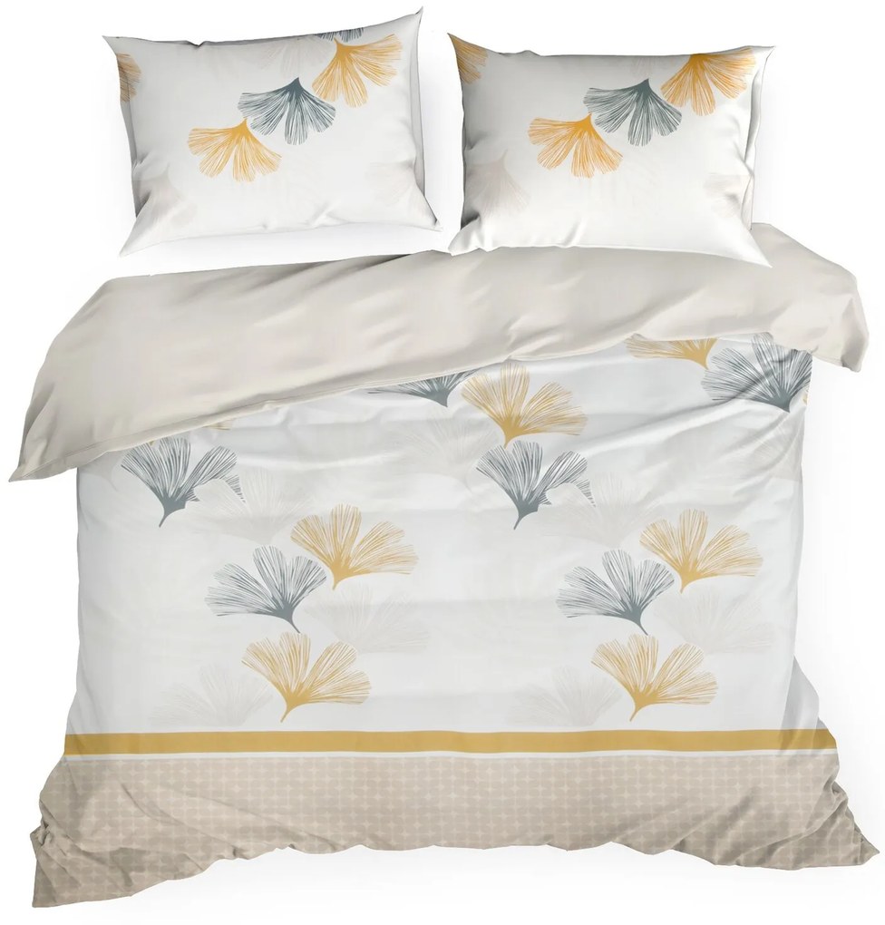 BAVLNENÉ OBLIEČKY LEA07 160X200 CM, 2KS 70X80 CM VZOROVANÉ