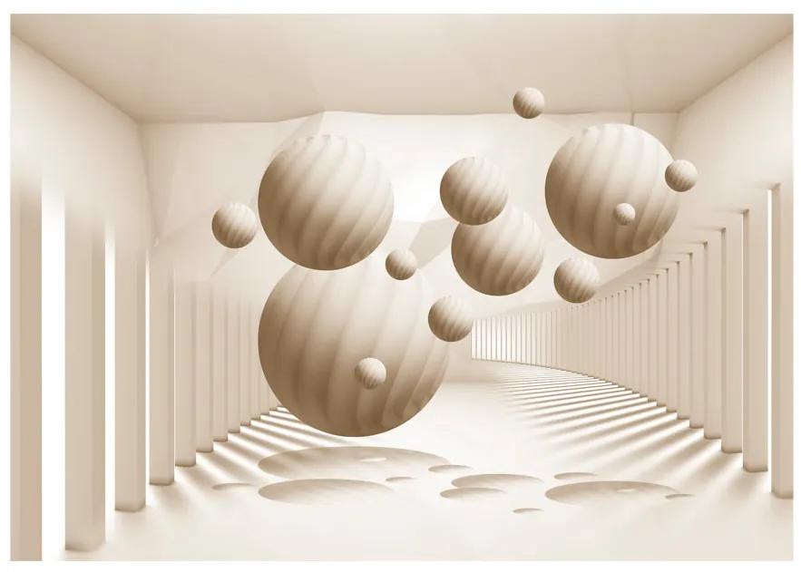 Artgeist Fototapeta - Beige Balls Veľkosť: 150x105, Verzia: Standard