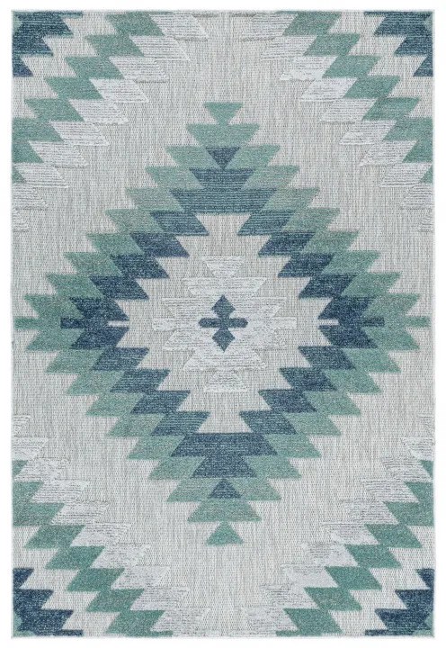 Kusový koberec Bahama 5154 Blue – na von aj na doma, 80x250, modrá, chodba / predsieň, Ayyildiz