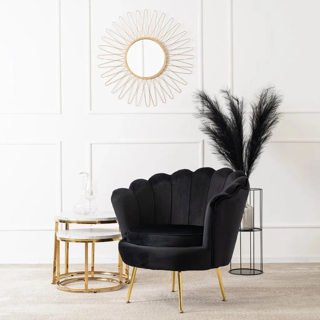 PROXIMA.store - Glamour kreslo ANGEL FARBA: sivá
