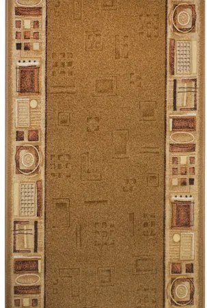 Koberce Breno Behúň JENA 35, šíře role 120 cm, hnedá, viacfarebná