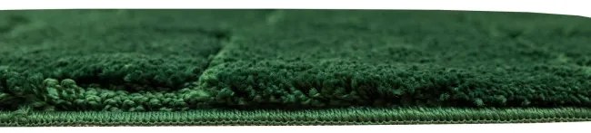 Kúpeľňový koberček Ivona fľaškovo zelený, línie