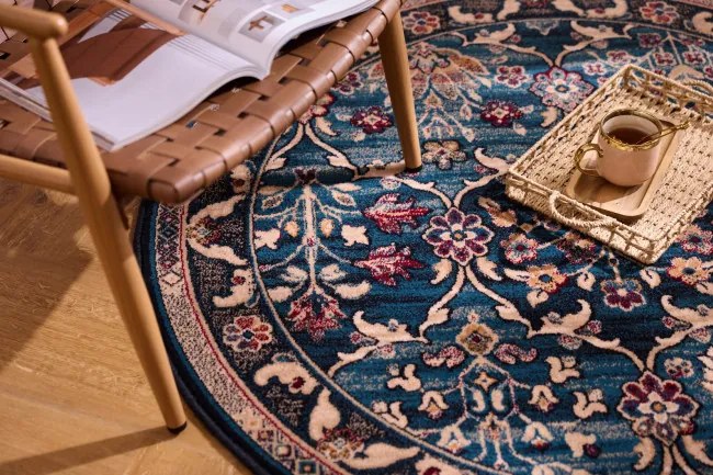 Koberec Agnella Isfahan Amara smaragdový kruh
