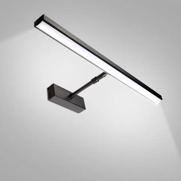 BERGE Nástenné svietidlo LED do kúpeľne - 60 cm - 14 W čierne