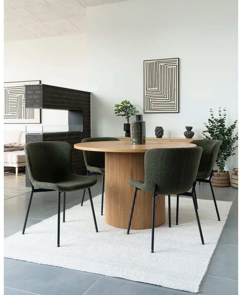 Tmavozelené jedálenské stoličky v súprave 2 ks Maceda – House Nordic