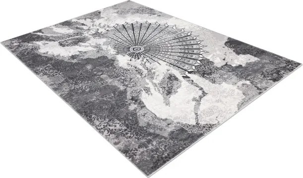 Koberec ALLURE 5715 svetlosivý / biely