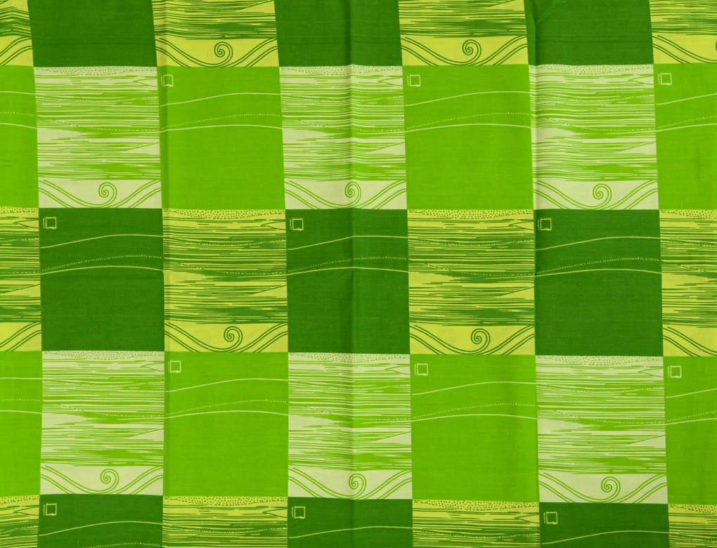Bavlnené obliečky SONKA zelené Rozmer obliečky: 70 x 90 cm | 140 x 200 cm