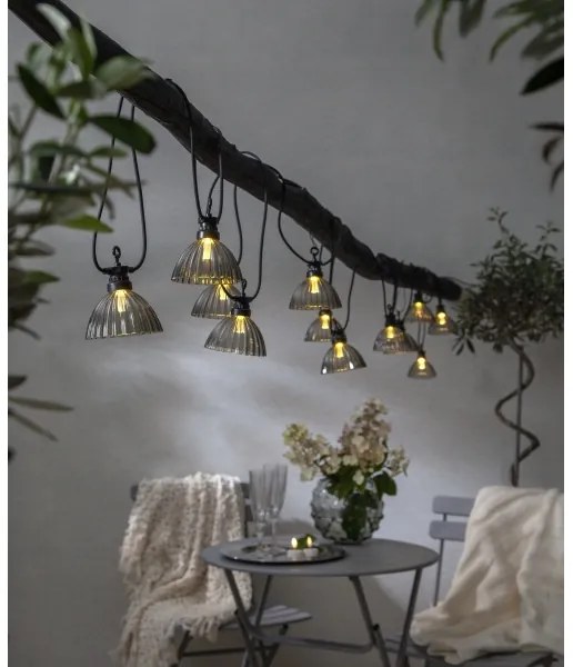 Eglo 900215 - LED Vonkajšia dekoračná reťaz CUBONE 12xLED/0,066W/3,2V IP44