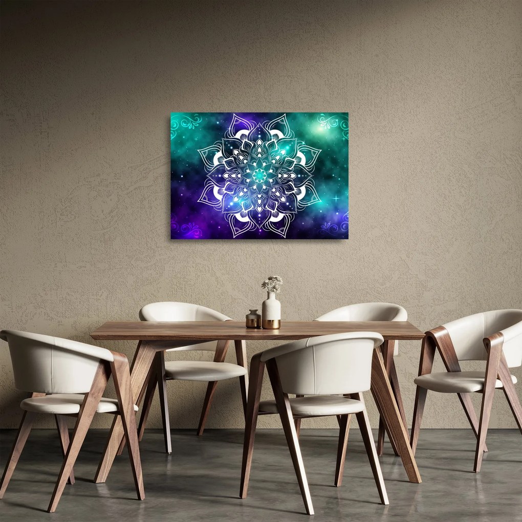 Sklenený obraz abstrakcie (70x50 cm)