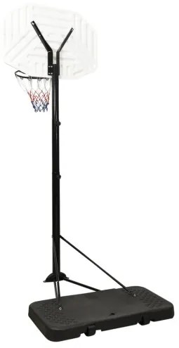 vidaXL Basketbalový stojan biely 258-363 cm polyetén-