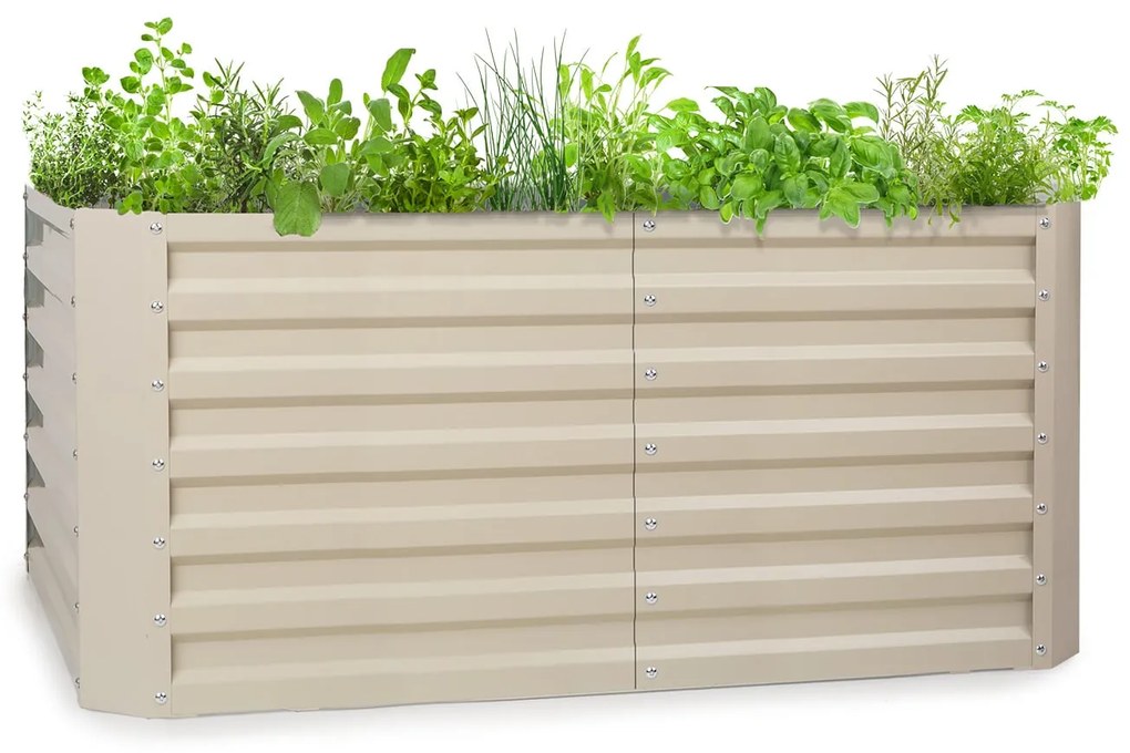 Blumfeldt Blum High Grow Straight, vyvýšený záhon, 120x60x60cm, 432l, oceľ