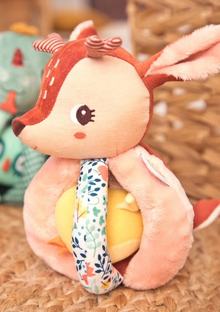 Lilliputiens - hrkálka - jelenček Stella a žltý vtáčik