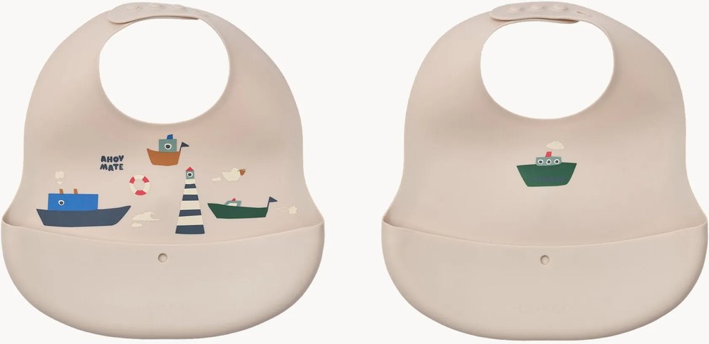 Silikónové podbradníky Ember, 2 ks