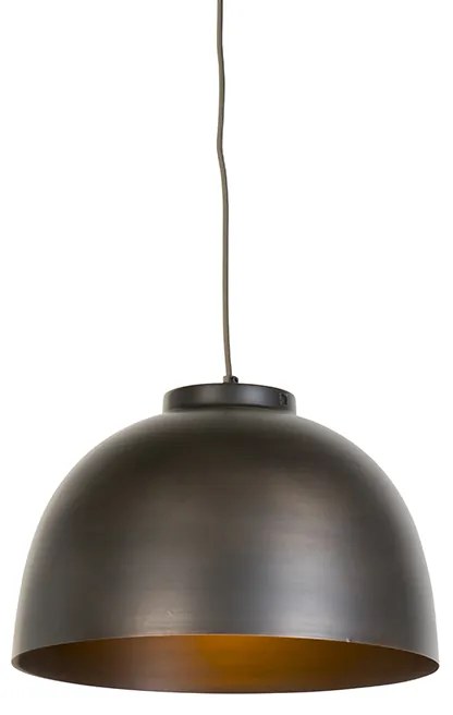 Priemyselné závesné svietidlo hnedé 40 cm - Hoodi