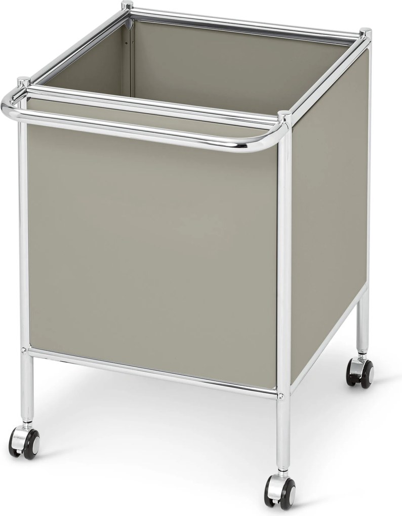 Kovový bočný vozík »CN3 Kids« s kolieskami, svetlosivý