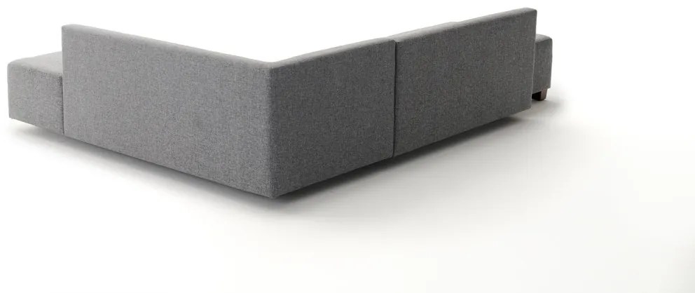 Rohová rozkladacia pohovka Manama sivá pravá