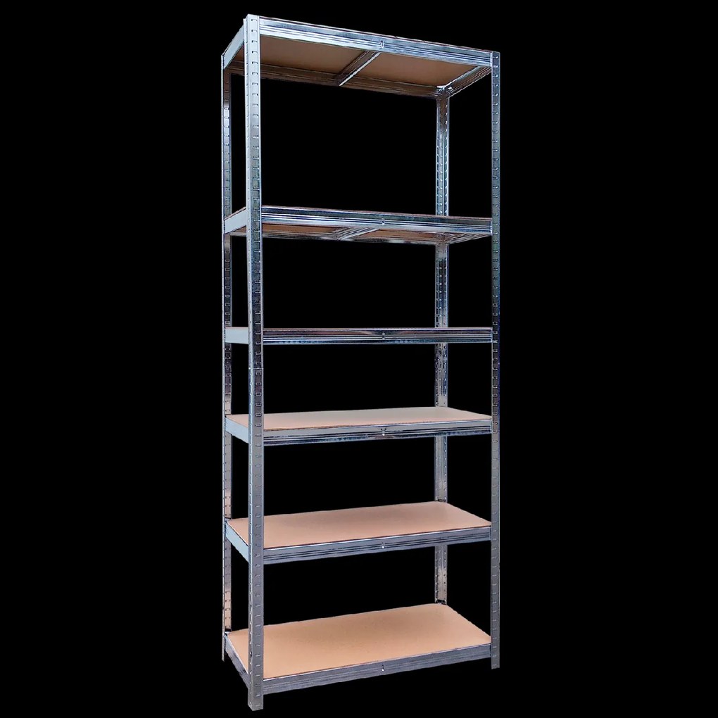 6-ÚROVŇOVÁ POLIČKOVÁ SKRÍŇ 220 X 90 X 40 CM NOSNOSŤ POLIČKY: 175 KG *0636