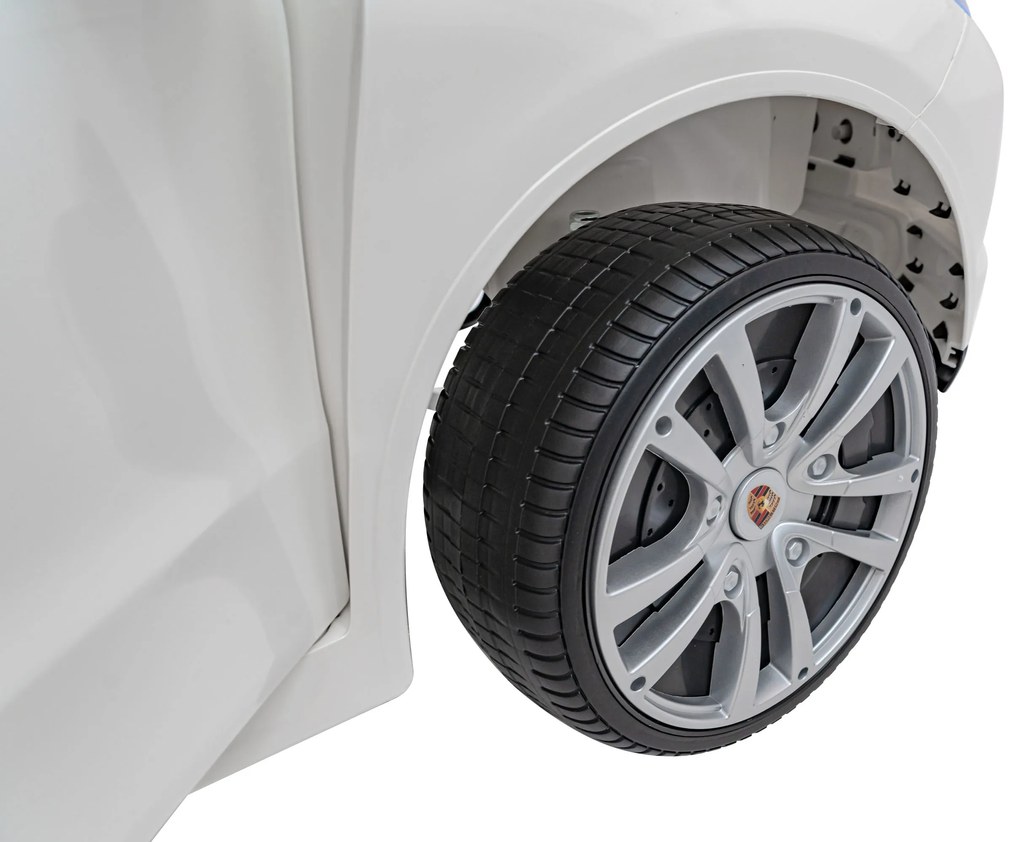 RAMIZ Elektrická autíčko Porsche Cayenne S - biele - 4x25W- BATÉRIA - 12V7Ah - 2024