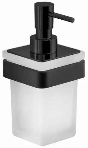 GEDY A88114 Samoa dávkovač mydla 170 ml, mliečne sklo/čierna