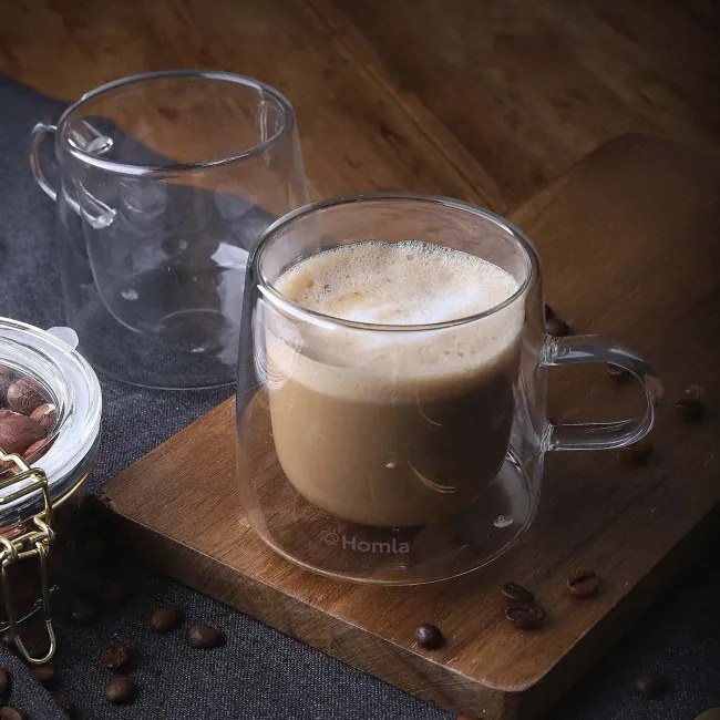 Sada dvoch šálok CEMBRA s dvojitým dnom ALL 932384 260 ml