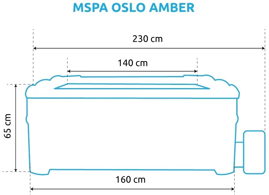 Marimex | Vírivý bazén MSPA Oslo Amber F-AM063W | 11400284
