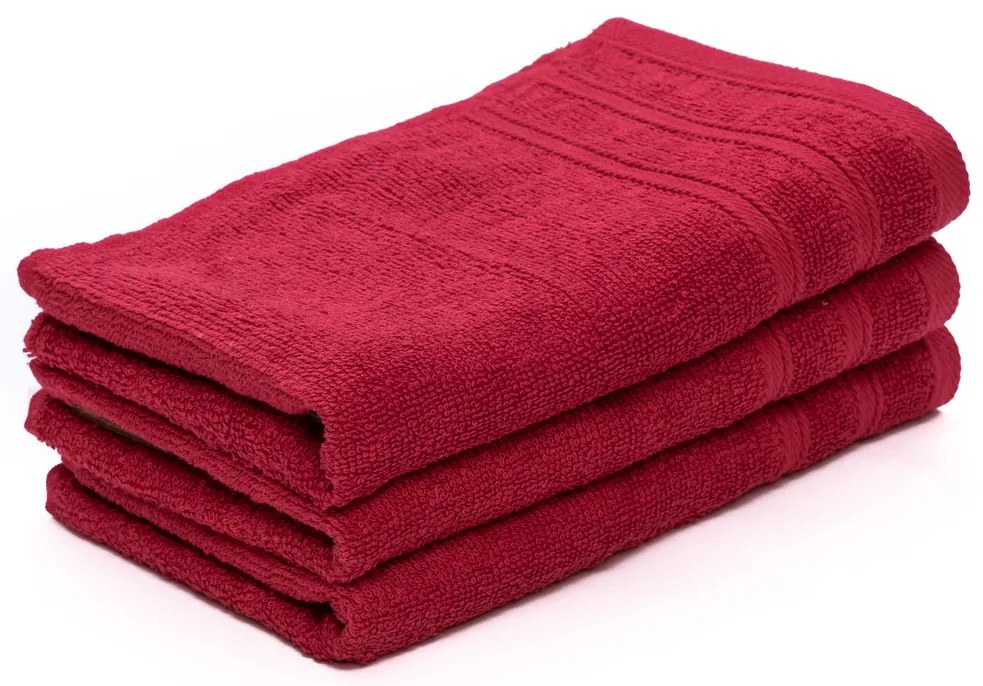 Detský uterák Bella vínový 30x50 cm, 100% bavlna