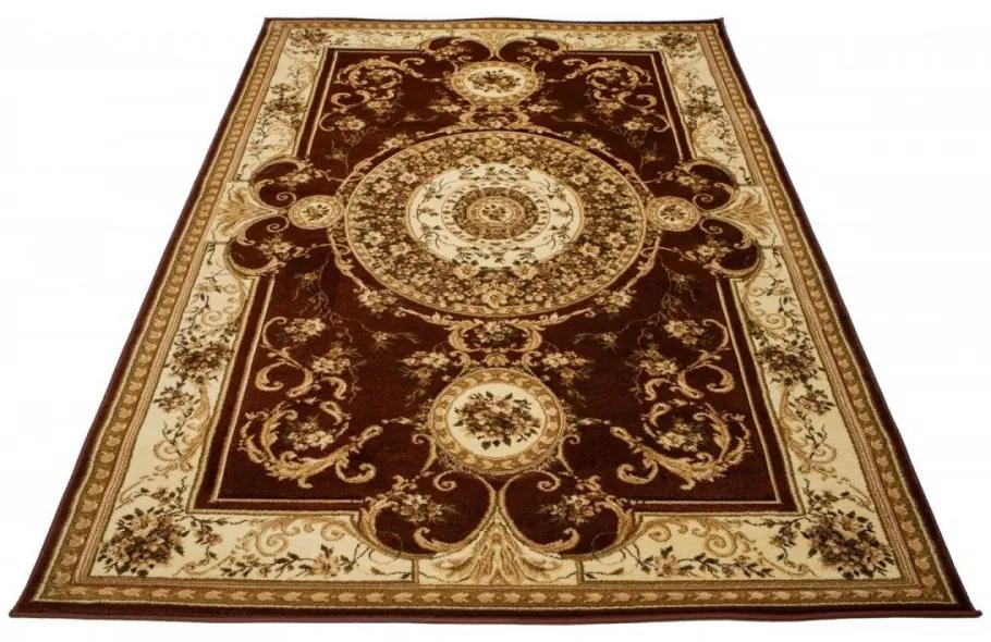 Kusový koberec klasický vzor 3 hnedý, Velikosti 160x220cm