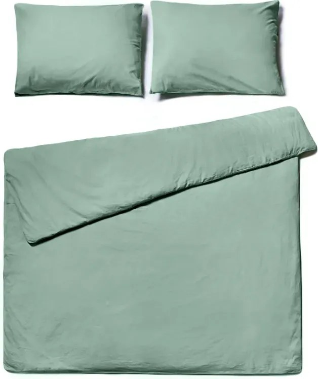 Bavlnené obliečky CALMORA šalviovo zelené Rozmer obliečky: 2 ks 70 x 90 cm | 160 x 220 cm