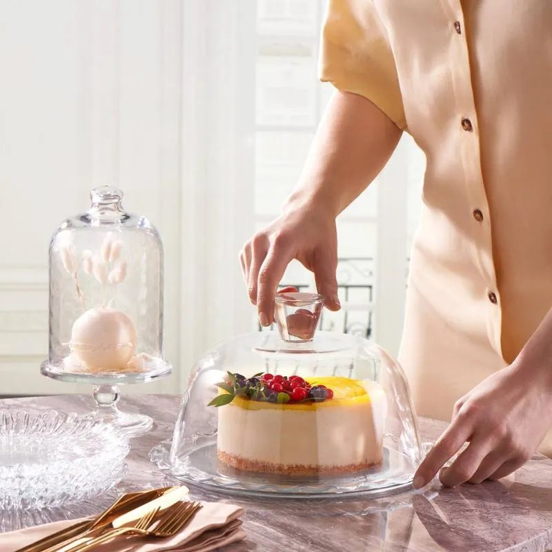 Pasabahce Servírovacia tácka s poklopom Patisserie 24 cm